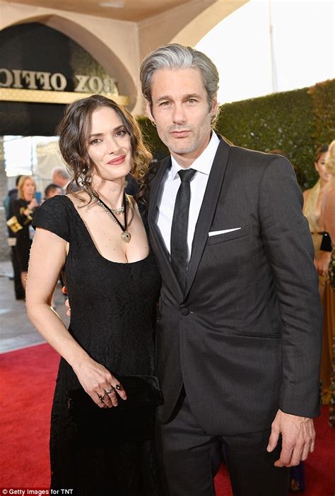 winona ryder cleavage|Winona Ryder with silver fox beau Scott Mackinlay Hahn